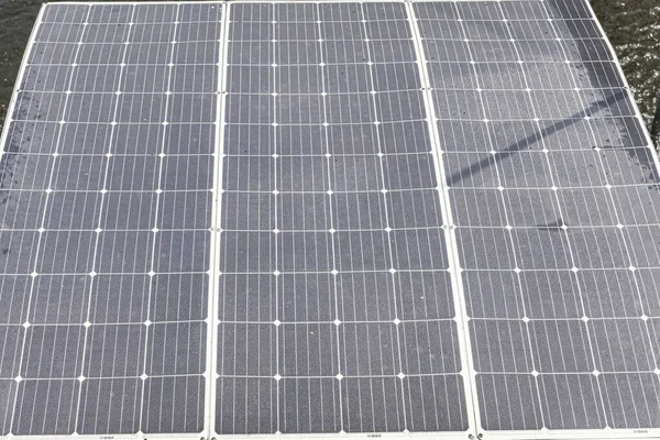 Large Solar Panel Panels Pattern Background — Stock Photo, Image