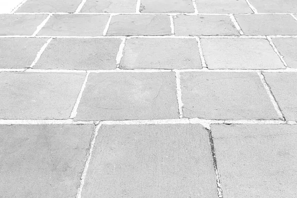Perspective View Pavé Brique Grise Monotone Sur Sol Pour Street — Photo