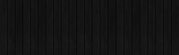 Panorama Zabytkowego Starego Czarnego Drewnianego Ogrodzenia Tekstury Tła Bez Szwu — Zdjęcie stockowe