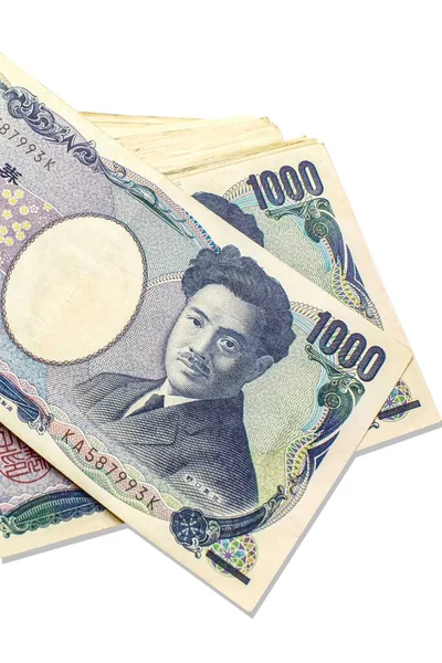 Yen Banknote Bank Von Tausend Yen Und Zehntausend Yen Isoliert — Stockfoto