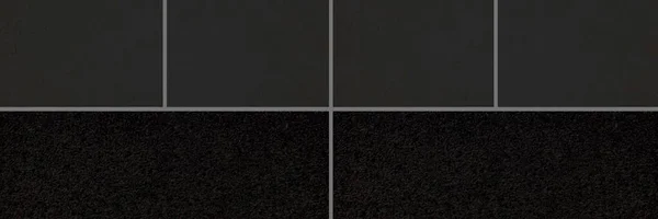 Panoráma Csiszolt Gránit Padlólapok Fekete Textúra Háttér Zökkenőmentes — Stock Fotó
