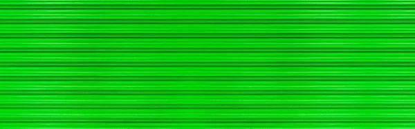 Panorama Fundo Metal Ondulado Verde Superfície Textura Galvanizar Aço — Fotografia de Stock
