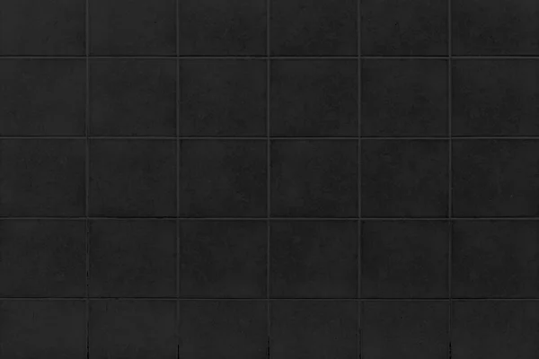 ブラックセラミック壁のタイルの質感と背景シームレス — ストック写真