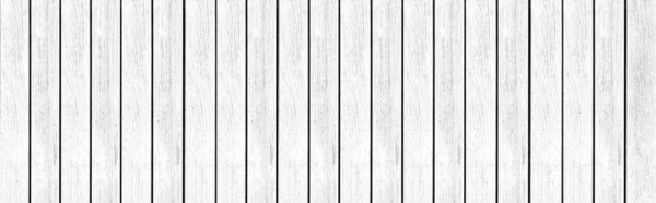 Panorama New White Vintage Wooden Wall Texture Background Seamless White — Stock Photo, Image