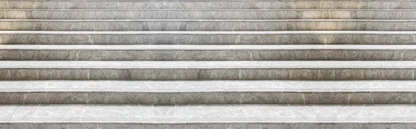 Panorama Scala Marmo Bianco Pavimento Granito All Aperto — Foto Stock