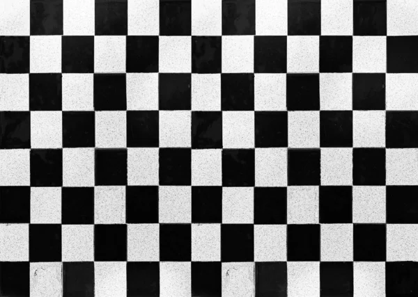 Białe Czarne Kratowe Płytki Ceramiczne Wzór Tło Bez Szwu — Zdjęcie stockowe