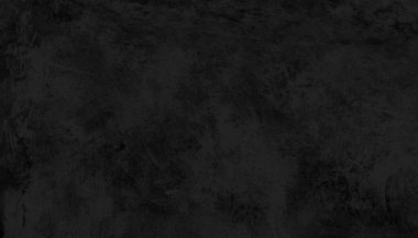 Siyah gri beton desenli panorama, sert beton taş duvar, eski ve kirli dış duvar yüzeyi, soyut doğa pürüzsüz arka plan