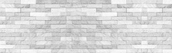 Panorama Naturalnego Kamienia Wzór Biały Podłogi Tekstury Płytek Tła — Zdjęcie stockowe