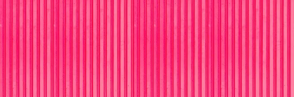 Red Corrugated Metal Zemin Doku Yüzeyinin Panoraması Çeliği Galvanize — Stok fotoğraf