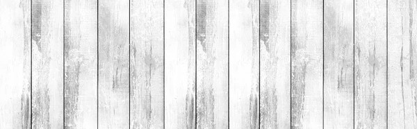Panorama Starego Białego Rocznika Drewniany Wzór Ścian Płynne Tło — Zdjęcie stockowe