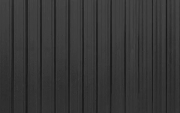 Black Corrugated Metal Background Texture Surface Galvanize Steel — Stock Photo, Image