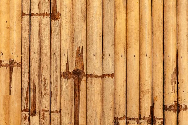 Brown Old Bamboo Fence Texture Background Seamless — Stock Photo, Image