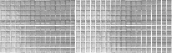 Panorama Bianco Modello Parete Mattoni Vetro Traslucido Sfondo Senza Soluzione — Foto Stock