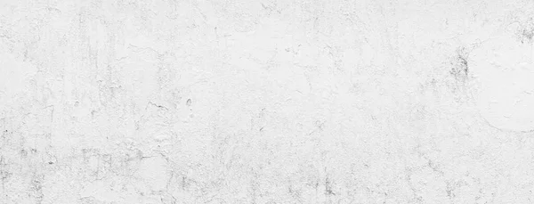 Panorama Old Cement Wall Painted White Peeling Paint Texture Background — Stock Photo, Image