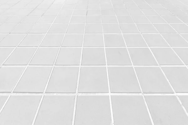 Perspective View Monotone White Brick Stone Pavement Ground Street Road — Stock Photo, Image