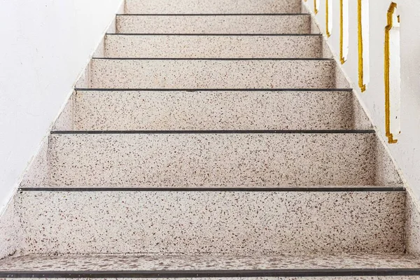 White Marble Staircase Outdoor Granite Floor — Stock Photo, Image