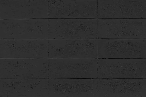 Vintage Czarny Blok Cementu Tekstury Ogrodzenia Tła Bez Szwu — Zdjęcie stockowe