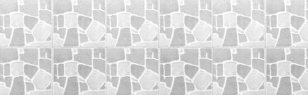 Panorama Bílých Dlaždic Stěny Podlahové Textury Pozadí Abstraktní Mramor Žulový — Stock fotografie