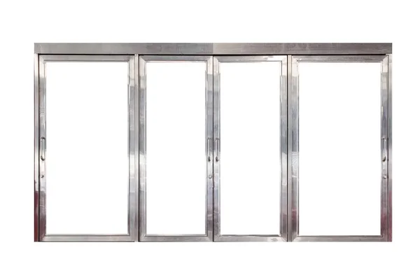 Grandes Marcos Puertas Aluminio Aislados Sobre Fondo Blanco — Foto de Stock