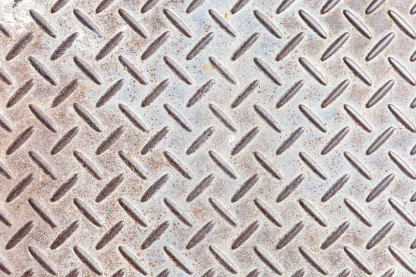 Weißes Stahlblech Mit Geprägtem Diamantmuster Das Für Fußböden Und Industriebauten — Stockfoto