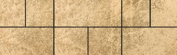 Panorama of Polished Granite Floor Tiles brown texture and background seamless