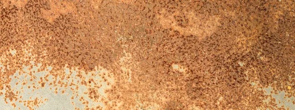 Panorama Kovové Rezavé Textury Pozadí Rez Oceli Struktura Průmyslového Kovu — Stock fotografie