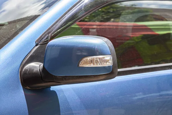 Close Rearview Mirror Motor Vehicle — Stock Photo, Image