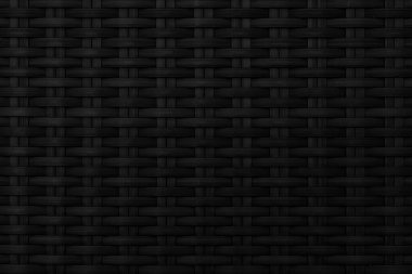 Siyah rattan ahşap masa üstü ve arka plan pürüzsüz.