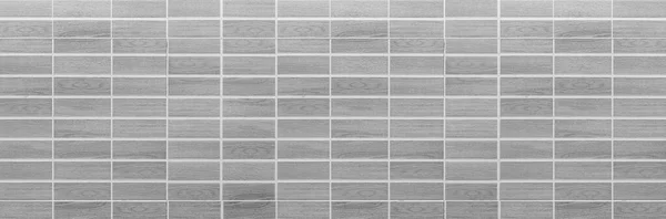 Panorama Moderní Bílé Cihlové Stěny Textury Pro Pozadí — Stock fotografie