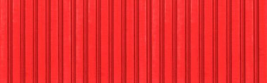 Red Corrugated metal zemin ve doku yüzeyinin panoraması ya da çeliği galvanize et