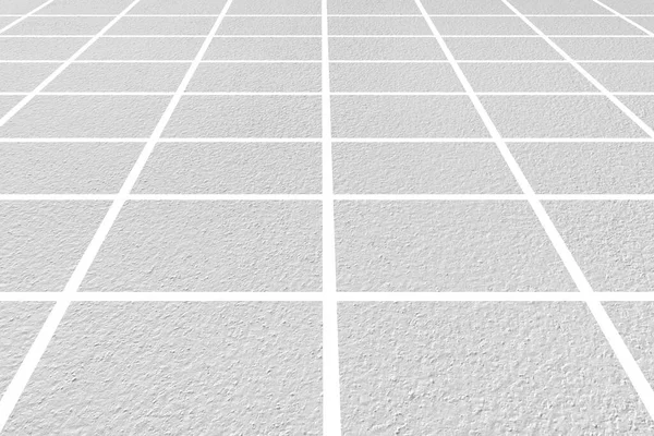 Widok Perspektywiczny Monotone Biały Cegły Bruk Kamienia Ziemi Dla Ulicy — Zdjęcie stockowe