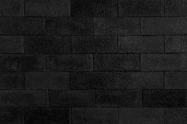 Arka plan için modern siyah tuğla duvar dokusu