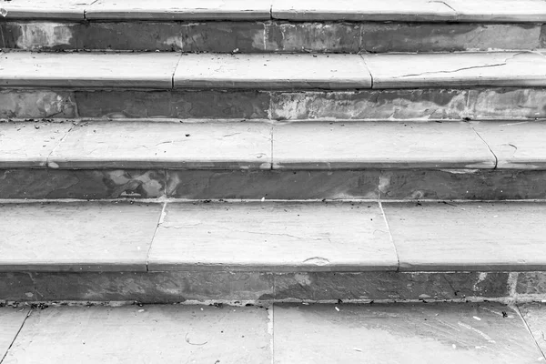 Building Exterior Stairs Antique White Grey Granite Tiles — Stock Photo, Image