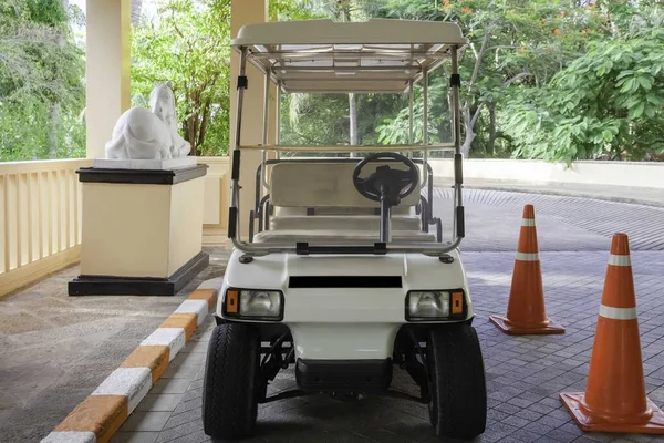 A small electric carts for transportation to customers within the golf resort