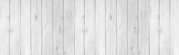 Panorama Der Alten Weißen Vintage Holz Wandmuster Und Nahtlosen Hintergrund — Stockfoto