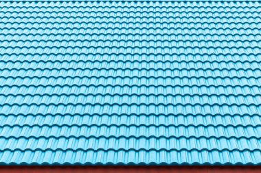 Mavi galvanizli ev çatısı deseni ve arka plan pürüzsüz
