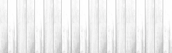 Panorama Old White Vintage Wooden Wall Pattern Seamless Background — Stock Photo, Image