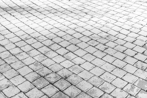 Monotone White Brick Stone Pavement Ground Street Road — стокове фото