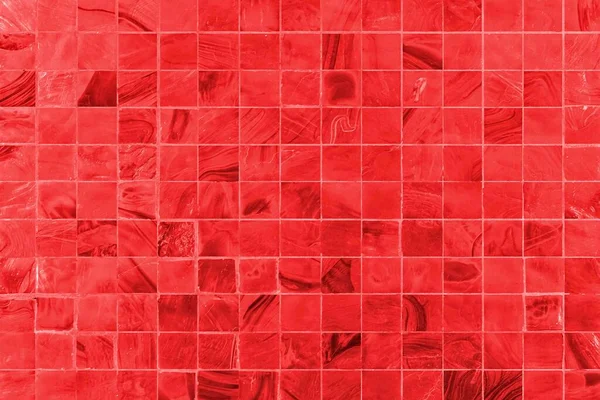 Vintage red mosaic kitchen wall pattern and background seamless