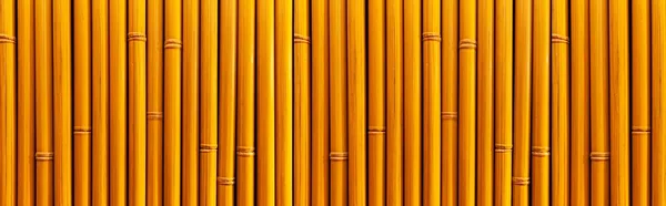 Panorama Brown Textura Cerca Bambu Velho Fundo Sem Costura — Fotografia de Stock