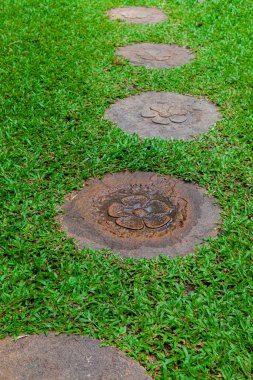 Kahverengi pürüzsüz granit levhalar bahçe yolları için