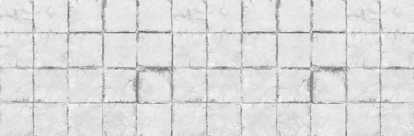 Panorama Old White Brick Wall Texture Background — Stock Photo, Image