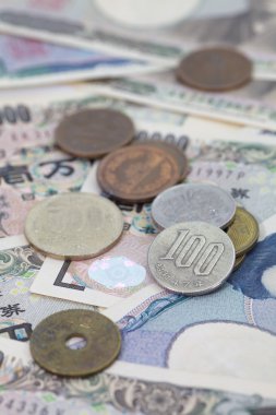 Japonca yen notları.