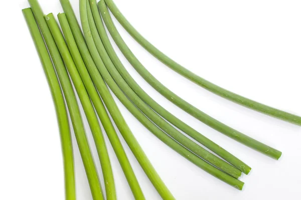 Vitlök allium eller purjolök vegetabiliska — Stockfoto