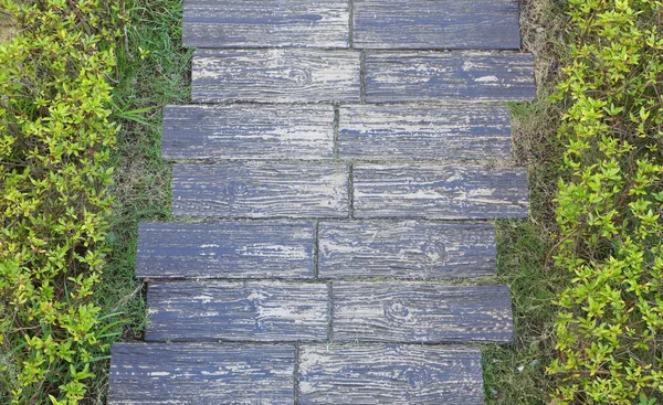 Garden stone block path — Stock Photo, Image