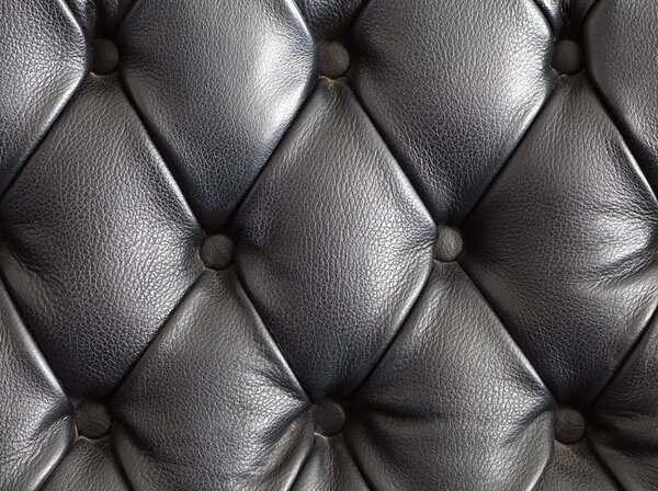 Black leather backrest background