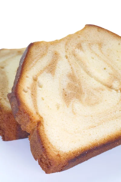 Bolo de caramelo e de libra de fruta doce — Fotografia de Stock