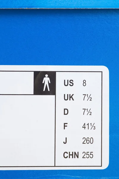 신발 크기 되었습니다 — 스톡 사진