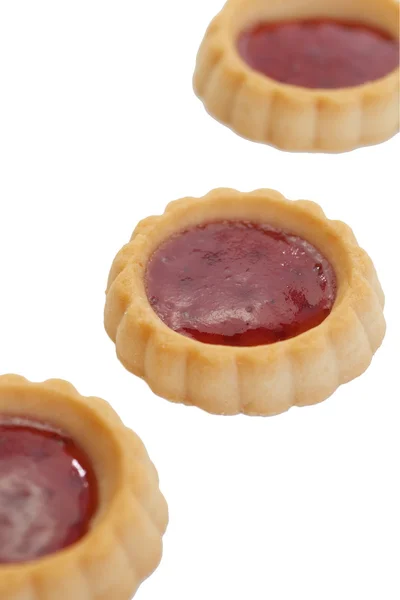 Confiture en tartes douces et délicieuses — Photo