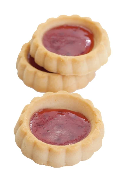 Confiture en tartes douces et délicieuses — Photo